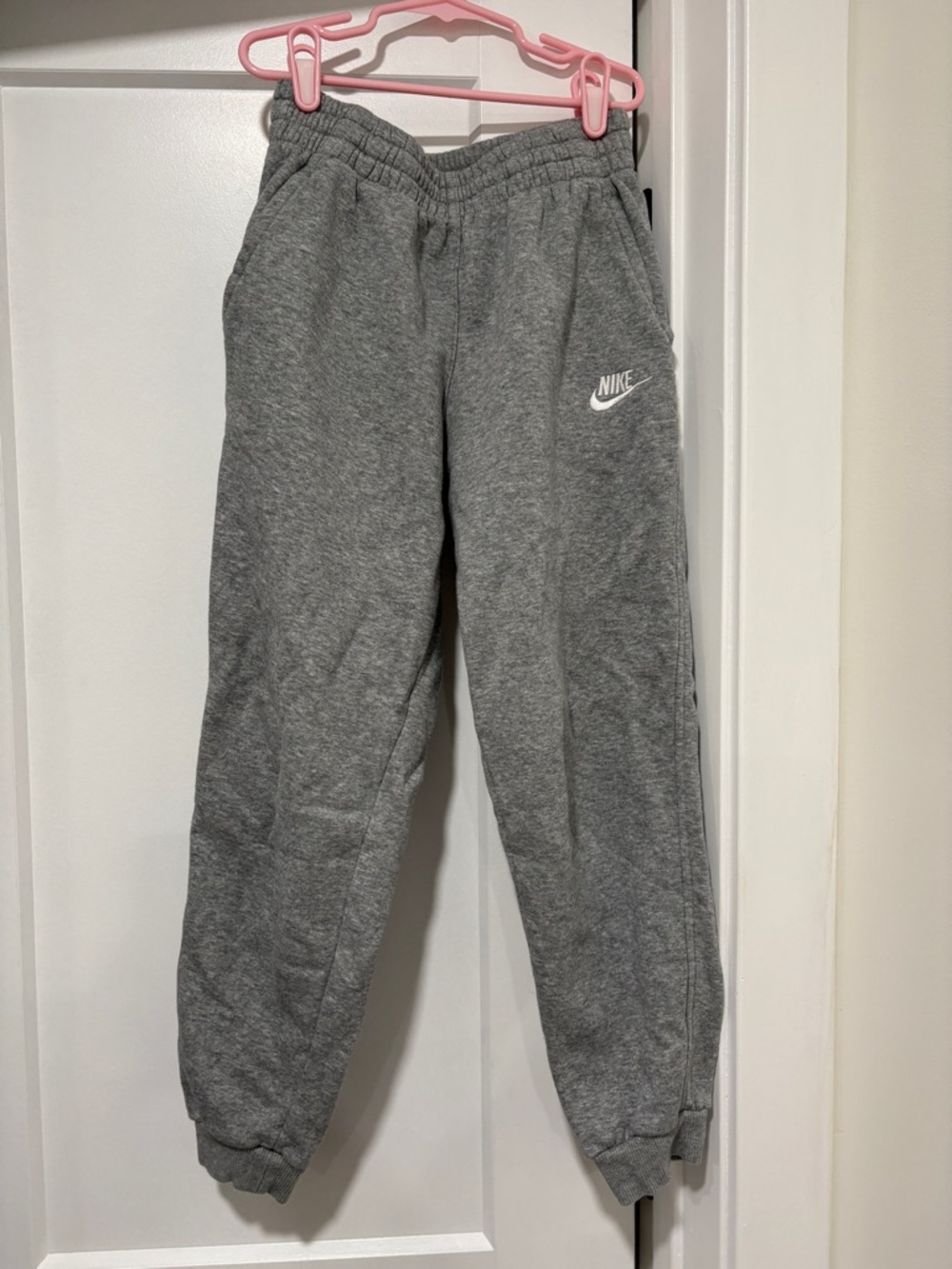 Nike Kids Gray Logo Fleece Joggers